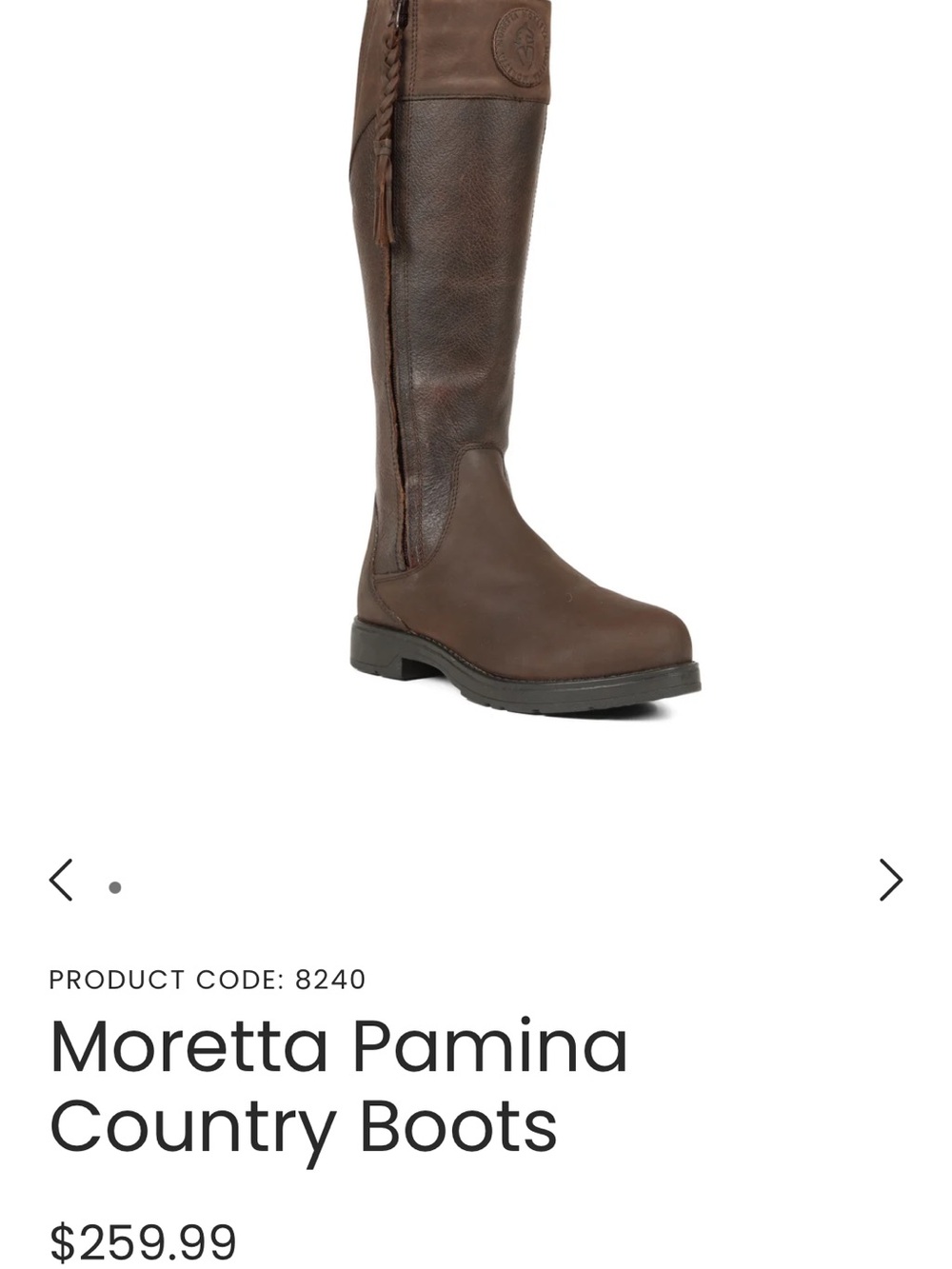 Moretta Pamina boots in Dark Brown